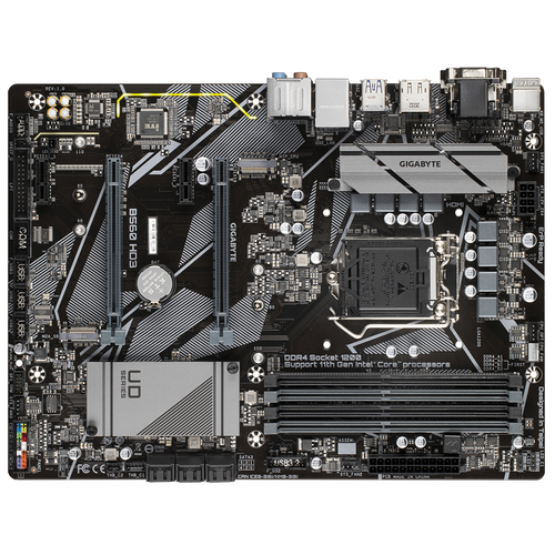 GIGABYTE B560 HD3, Intel, LGA 1200 (Socket H5), Intel® Celeron®, Intel® Core™ i3, Intel® Core™ i5, Intel® Core™ i7, Intel® Core™ i9, Intel® Pentium®, LGA 1200 (Socket H5), DDR4-SDRAM, 128 GB